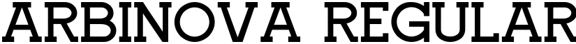 Arbinova Regular font