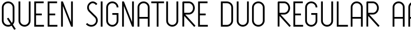 Queen Signature Duo Regular font