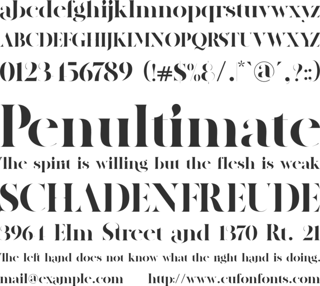 amigh font preview