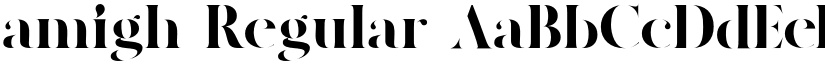 amigh Regular font