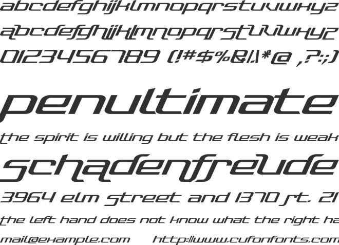Photonica font preview