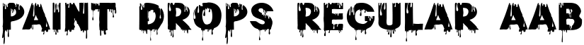 Paint Drops Regular font