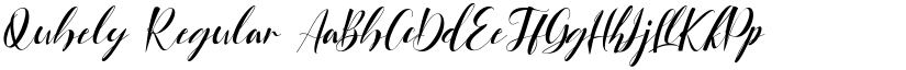 Qubely Regular font