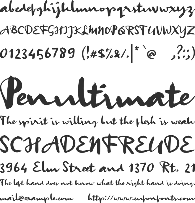 A Andai Kata font preview