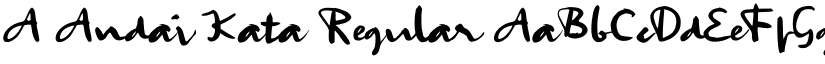 A Andai Kata Regular font