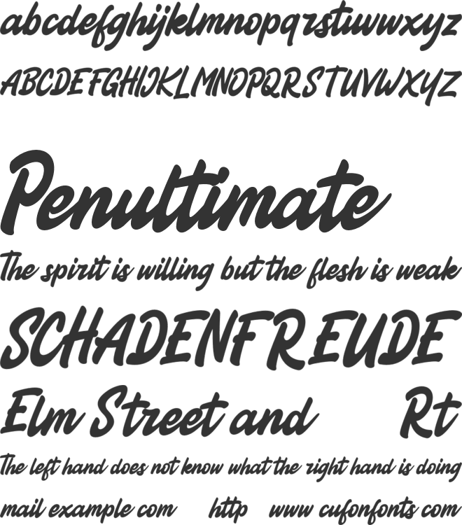 Mhoko FREE font preview