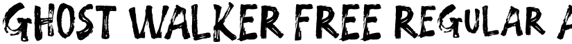 GHOST WALKER FREE Regular font