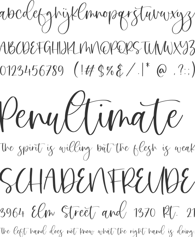 Sweet Sophie font preview