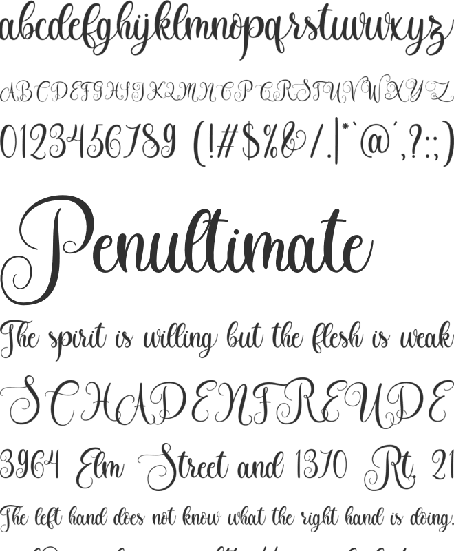 Jacyking font preview