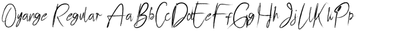 Oyange Regular font