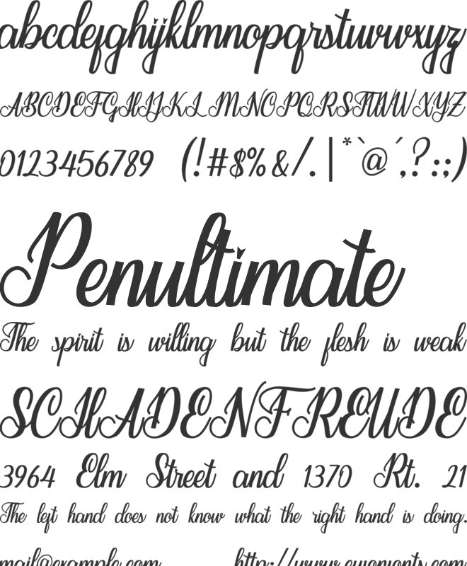 SeindahCinttya font preview