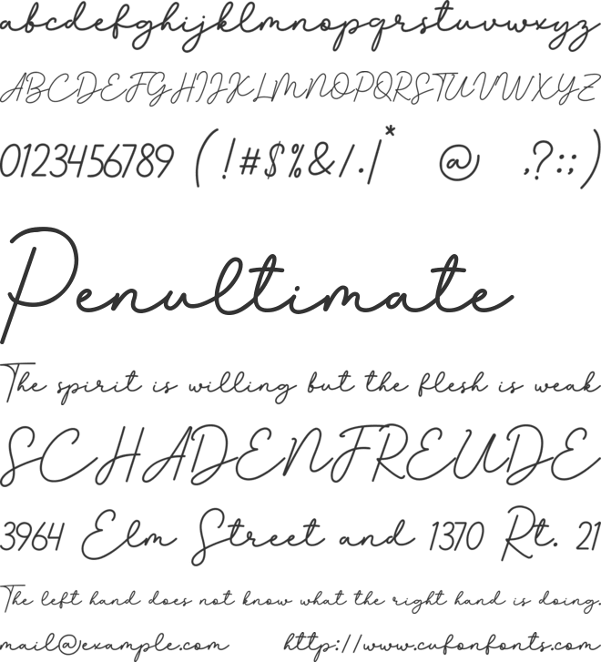 Gorinchem font preview