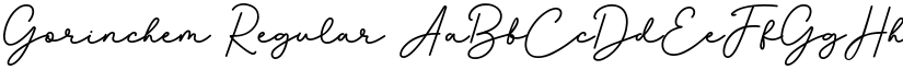 Gorinchem Regular font
