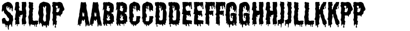 Shlop font