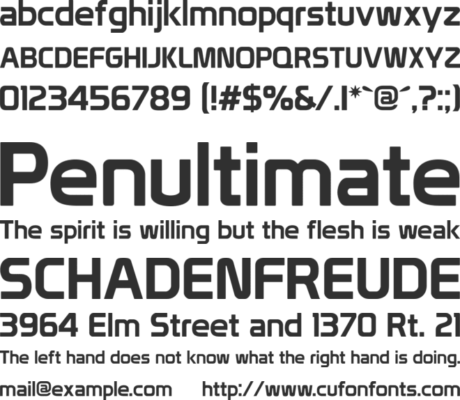 Prototype font preview