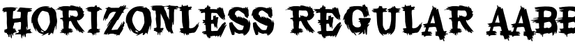HORIZONLESS Regular font