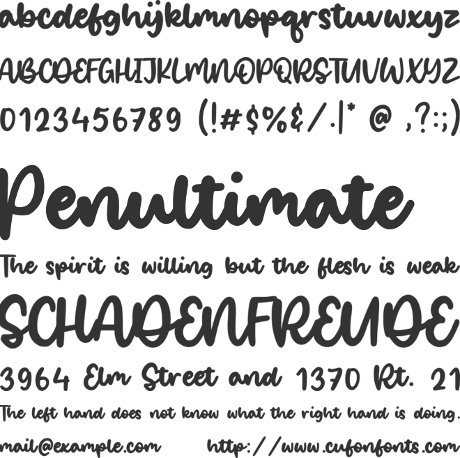 Salty Ocean font preview