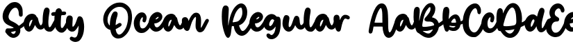 Salty Ocean Regular font