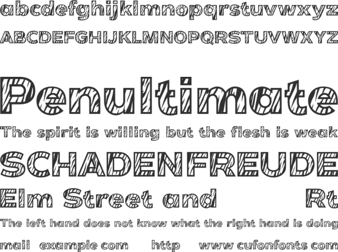 Tiger font preview