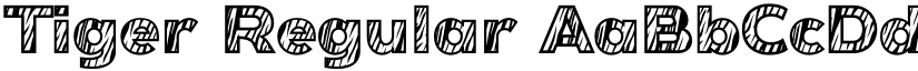 Tiger Regular font