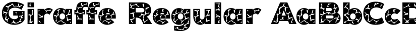Giraffe Regular font