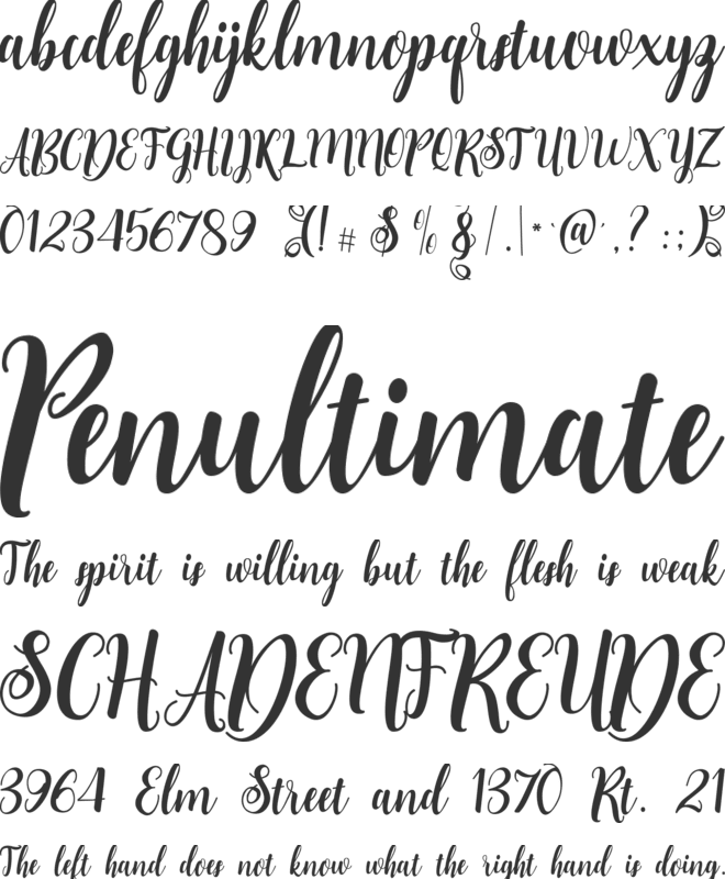 Sweet Belinnda font preview