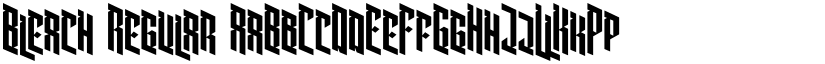 Bleach Regular font