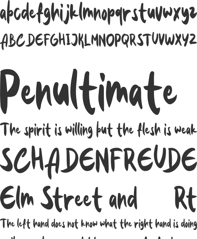 The Bovalo FREE font preview