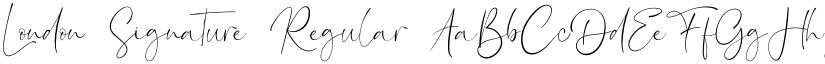 London Signature Regular font