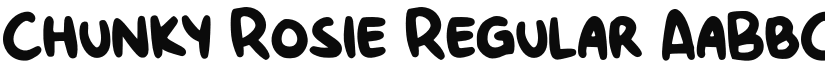 Chunky Rosie font download