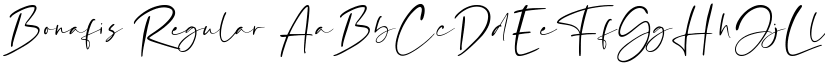 Bonafis Regular font