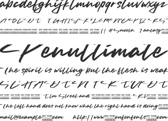 Smooth Fantasy Personal Use font preview