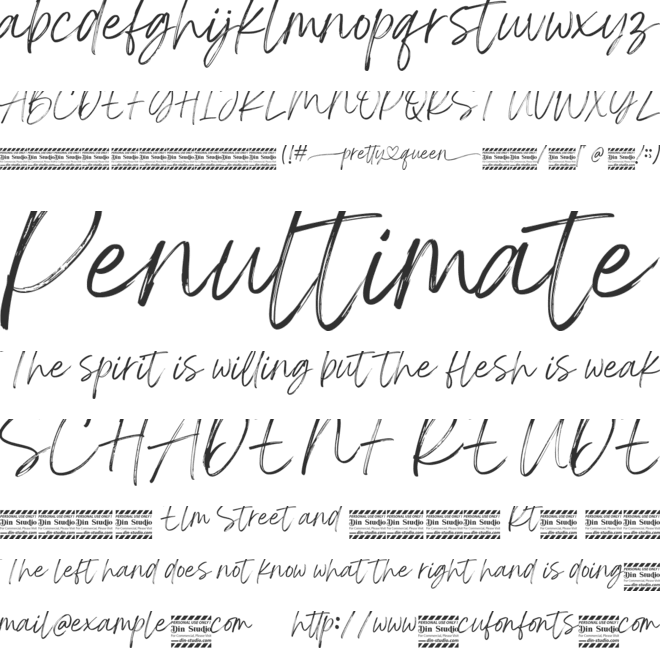 Pretty Queen Personal Use font preview