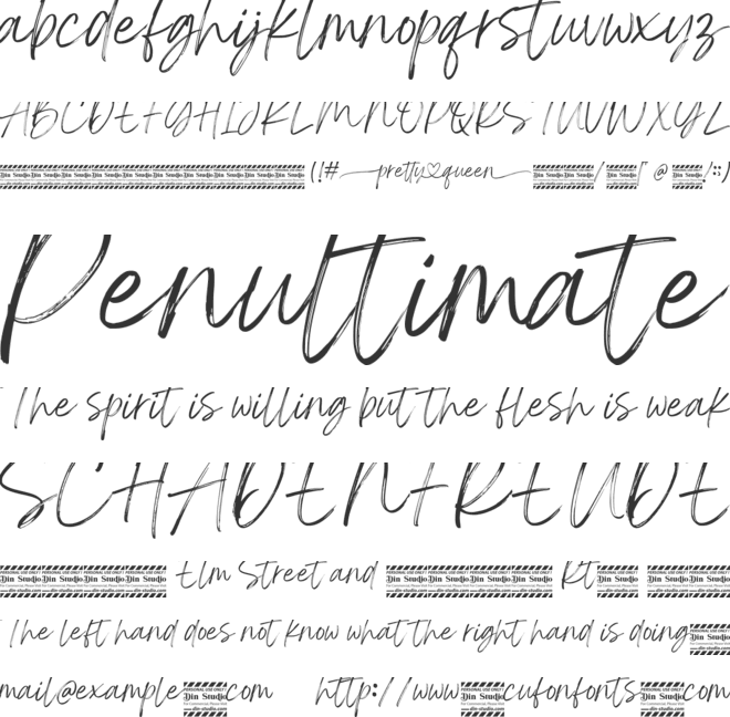 Pretty Queen Personal Use font preview