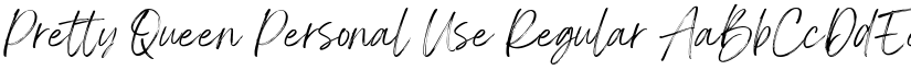 Pretty Queen Personal Use Regular font