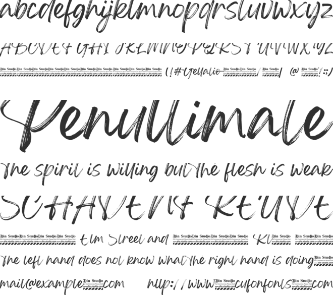 Gellatio Personal Use font preview