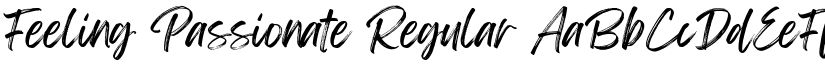Feeling Passionate Regular font