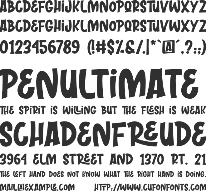 WILENUGS font preview