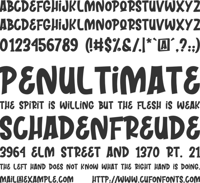 WILENUGS font preview