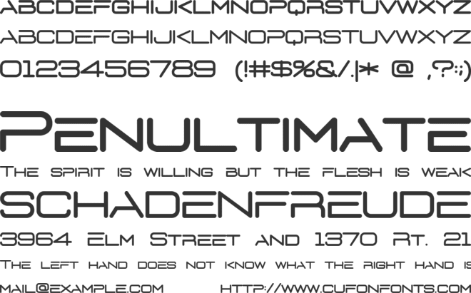 D3 Euronism font preview