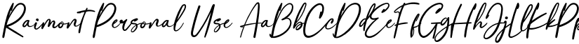 Raimont Personal Use font