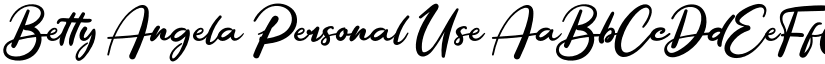 Betty Angela Personal Use font