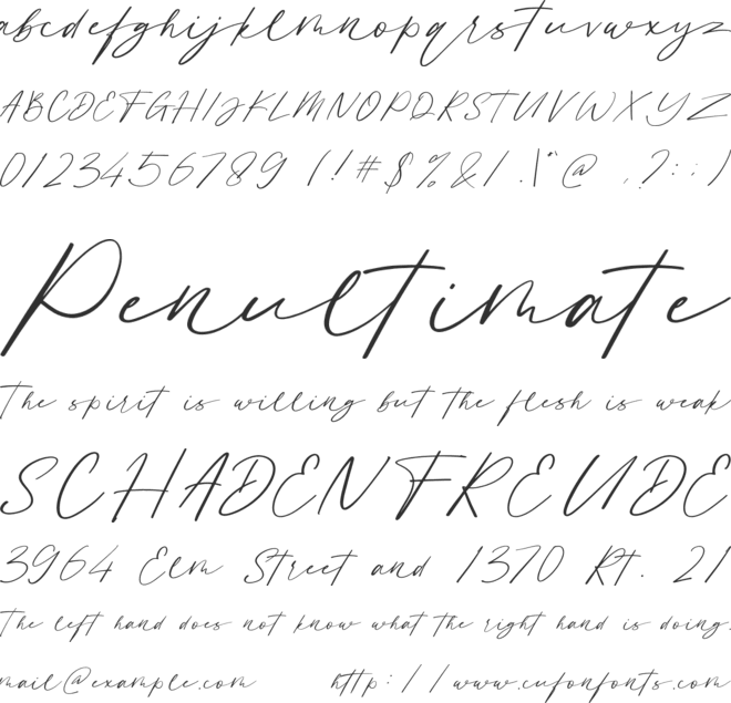 Smoothness font preview