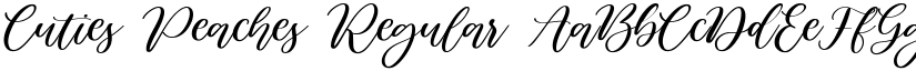 Cuties Peaches Regular font