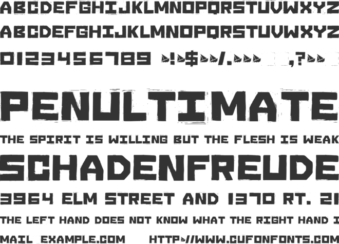 Sinking Ship font preview