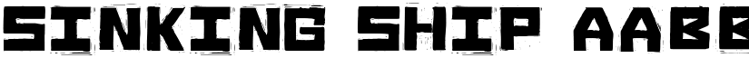Sinking Ship font