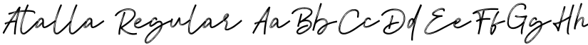 Atalla Regular font