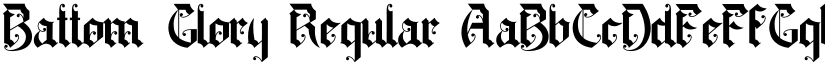 Battom Glory Regular font