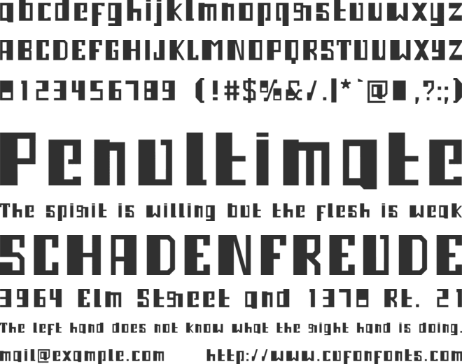 Ampleser font preview