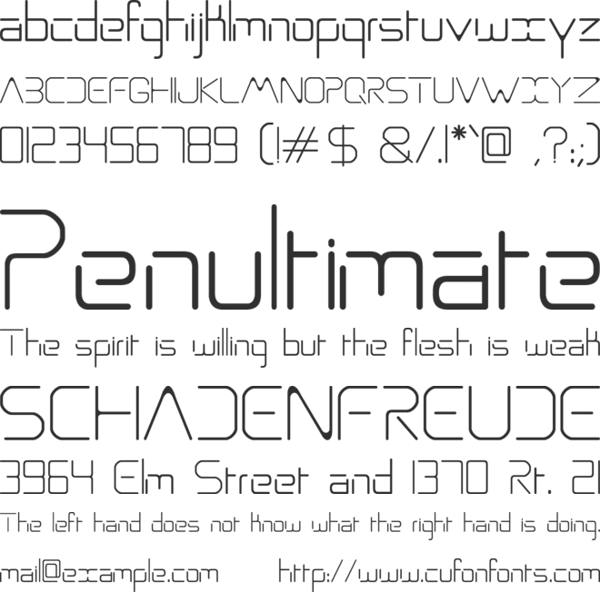 ASO font preview